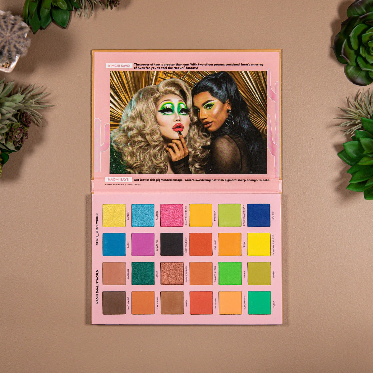 KIMCHI X NAOMI SMALLS: 2 Queens in 1 Desert Mad Maxine, Soot Yourself Palette - Vegan