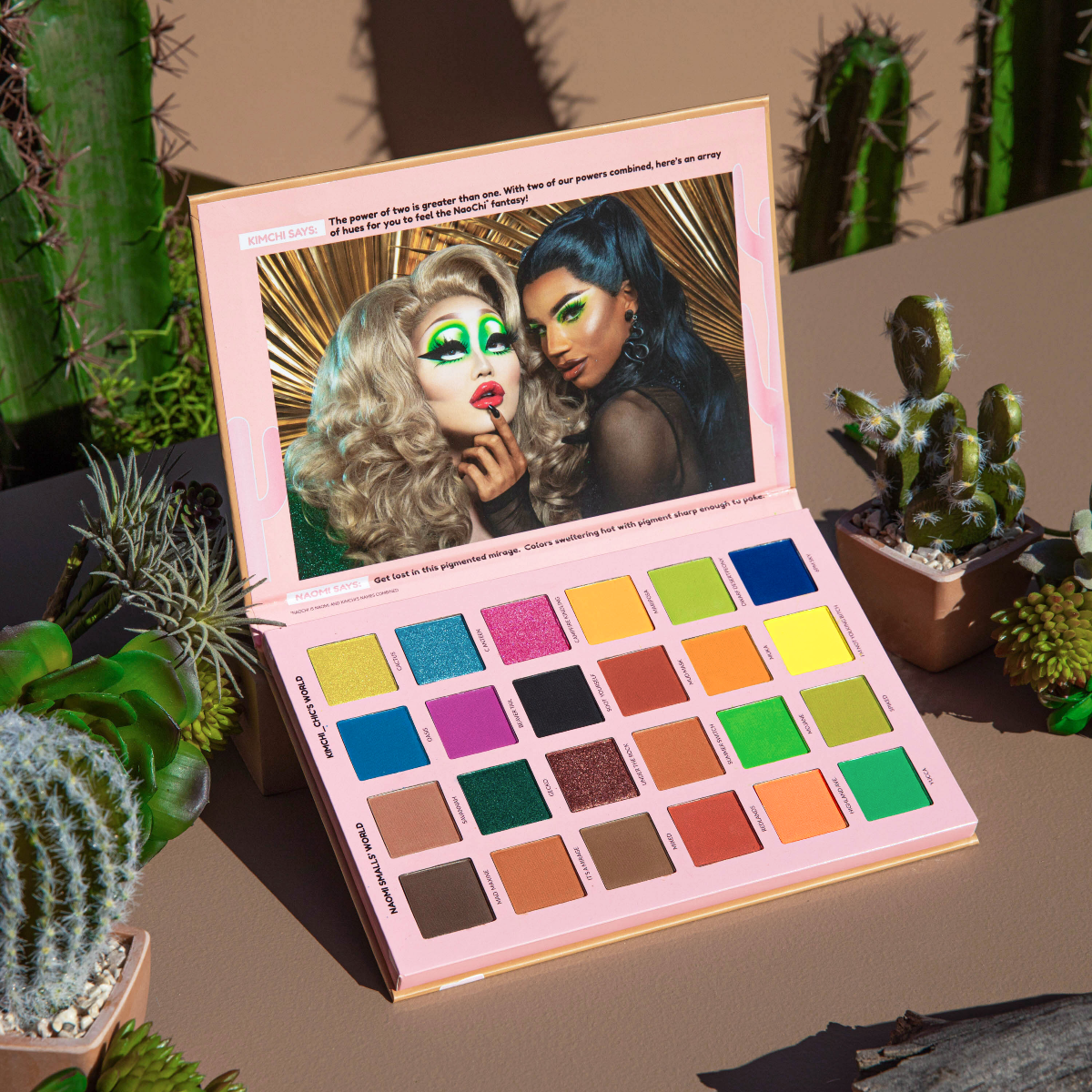 KIMCHI X NAOMI SMALLS: 2 Queens in 1 Desert Mad Maxine, Soot Yourself Palette - Vegan