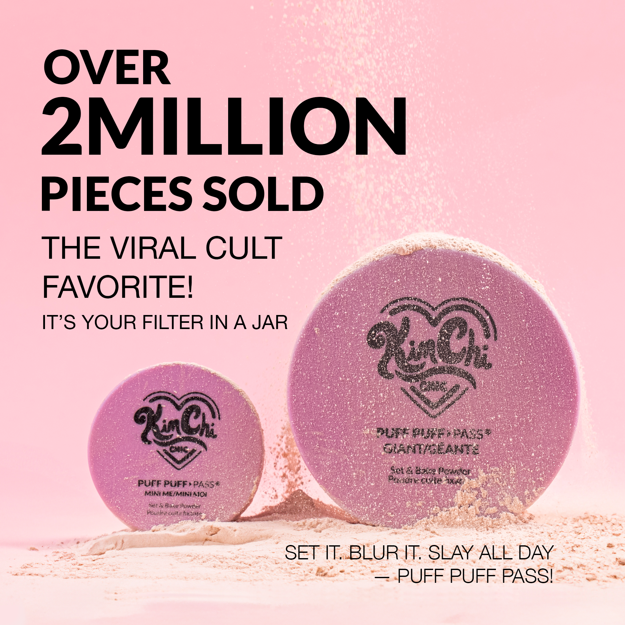 PUFF PUFF PASS SET & BAKE POWDER - 09 Pink